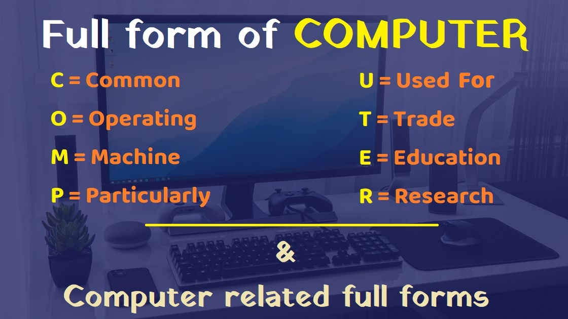 Full Form of Computer and Related Full Forms, Abbreviations