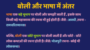 Boli Aur Bhasha Mein Antar