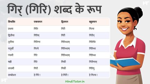 Giri, Gir Shabd Roop in Sanskrit