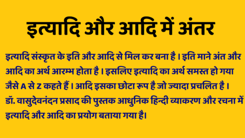 Ityadi Aur Aadi mein antar