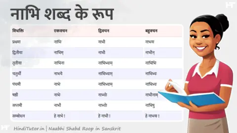Naabhi Shabd Roop in Sanskrit