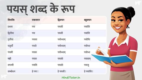 Payas Shabd Roop in Sanskrit