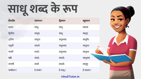 Sadhu Shabd Roop in Sanskrit
